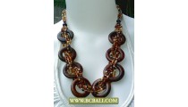 Wooden mix Beaded Fashion Necklace